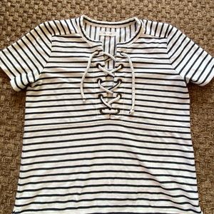 Madewell striped shirt xs